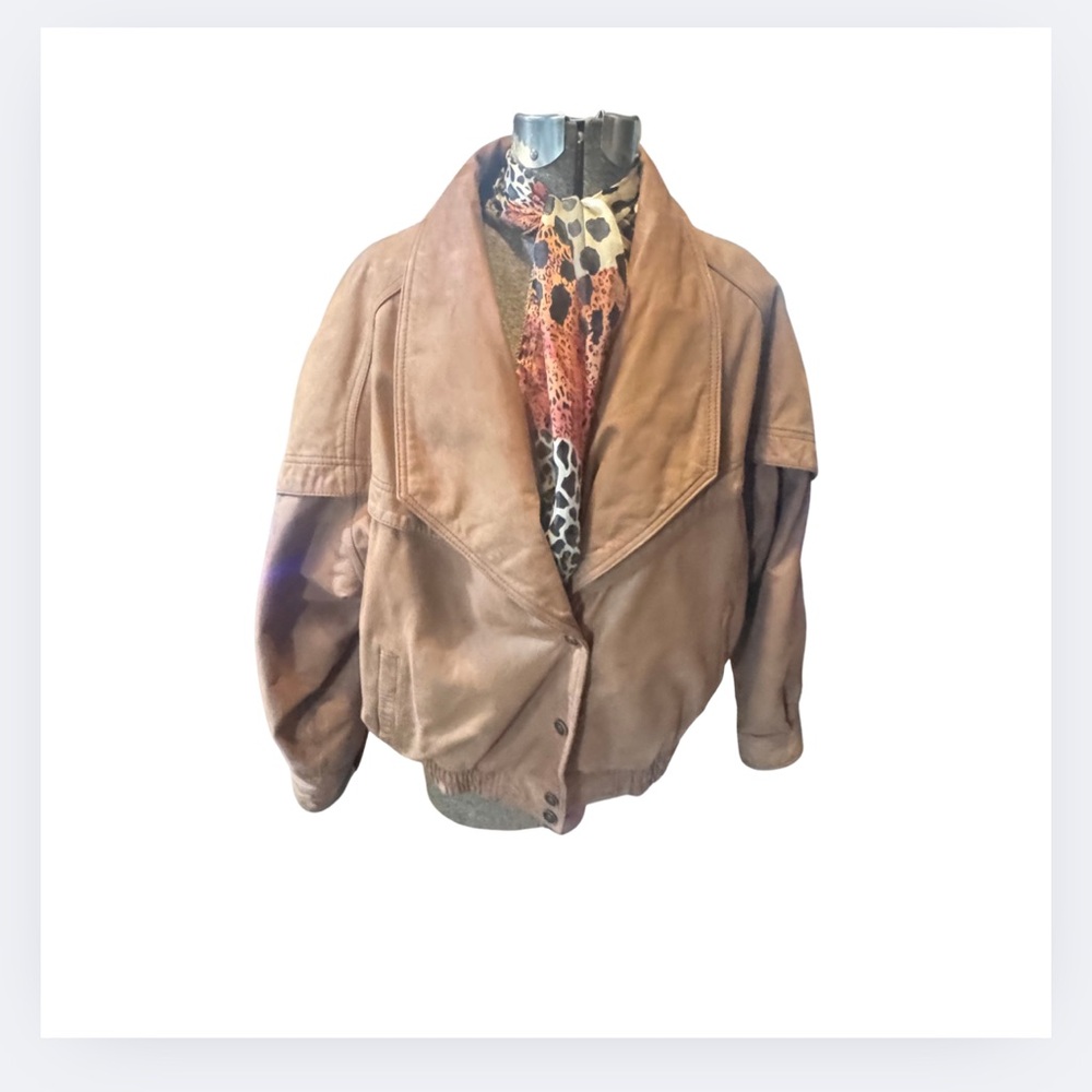 Vintage 80s leather bomber jacket Wilson’s leather